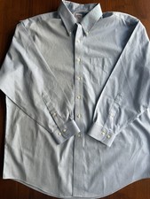 Brooks Brothers Oxford Button-Down Dress Shirt Light Blue - Size 17 1/2 - 34/35