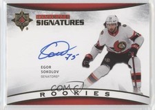 2021-22 Upper Deck Ultimate Collection Signatures Rookies Egor Sokolov Auto q2l