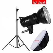 Godox SL-60W Studio Camera Video LED Light Stand Remote 95cm Bowens Softbox