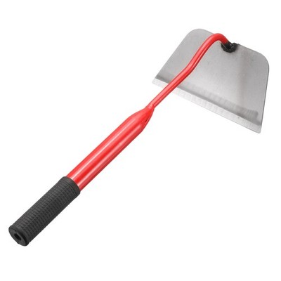 Garden Hoe 16'' x 7'' Steel Hoe Garden Tool with Handle, Red