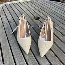 Nwt Women's Milan Slingback Heels - A New Day size 8.5 pearl wedding guest