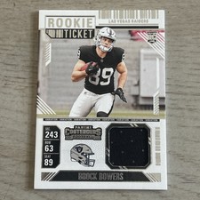 2024 Panini Contenders Brock Bowers Rookie Ticket Swatch Variation #RTS-BBS