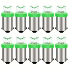 10pcs BA9S T4W 1895 Bayonet Flat Car Dash Parking Side Light Bulb 12V AC/DC