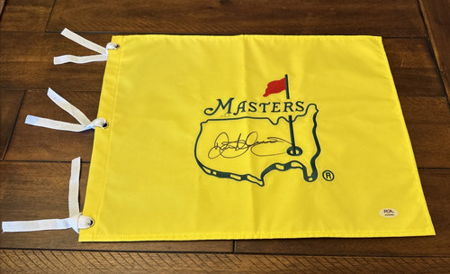 Rory McIlroy Signed  Masters Flag - PSA CERTIFIED COA -  BACK TO BACK CHAMPION !