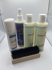 Refreshed Shoe Cleaner Conditioner Complete Kit w/Repellent, Touch Up Brush