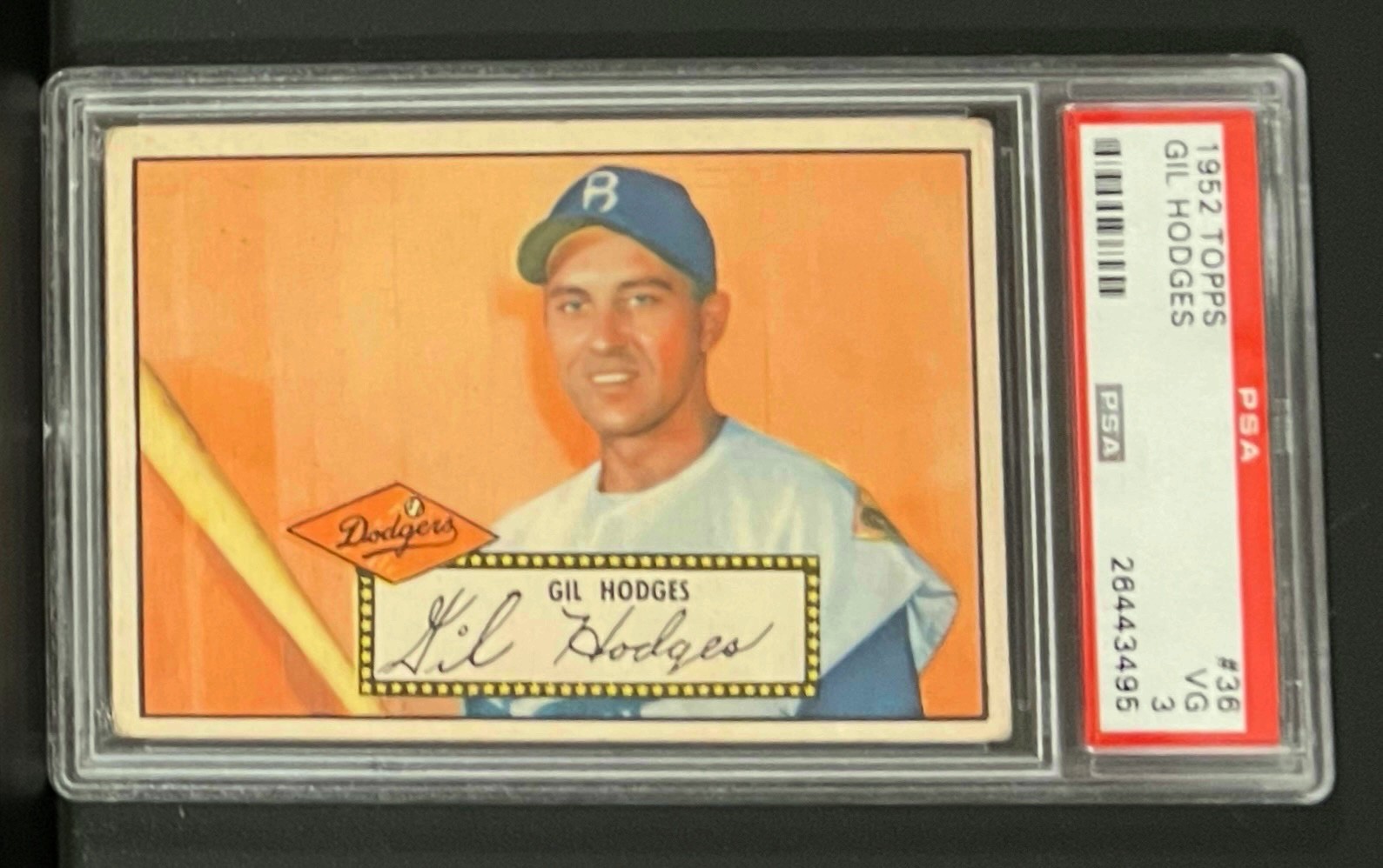 1952 Topps Gil Hodges #36 PSA3