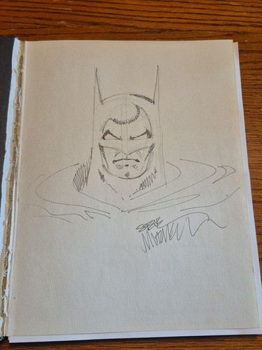 Steve Mitchell 1992 Batman SAN DIEGO COMIC CON Sketchbook Original Comic Art