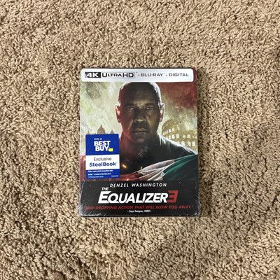 The Equalizer3/Steel Book: New Sealed/4K+ Blu-Ray+ Digital Exclusive Steel Book,