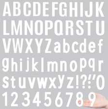 Jiepuxiter 10 Sheets Vinyl Letter Number Stickers, Self-Adhesive Alphabet Sti...