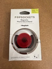 PopSockets MagSafe Round PopGrip Phone Grip & Stand Ring Danger Red OPEN NEW!
