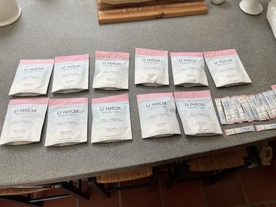 12 packages of ü relax Calming Tonic Powder mixed berry. 