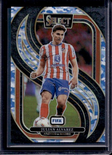 2024-25 Panini Select FIFA Julian Alvarez Mezzanine Winter Camo #/30 Atletico