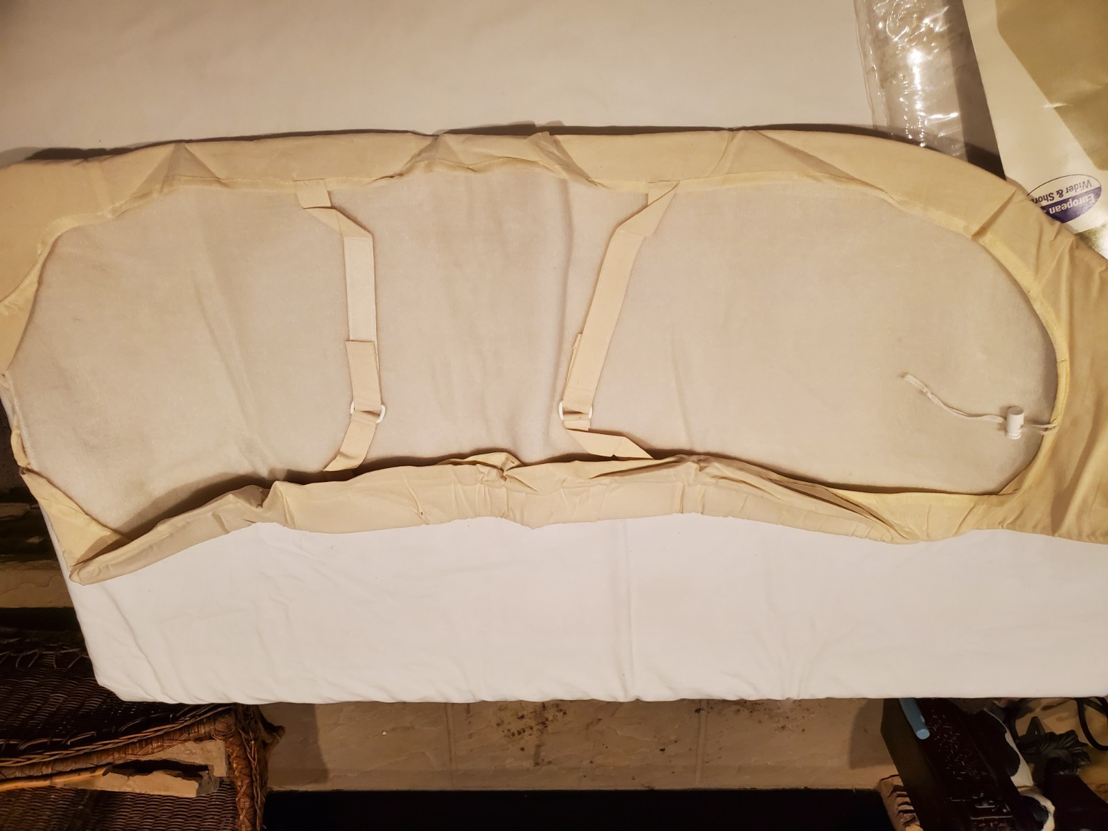 Vintage Ironing Board Cover with Pad Fits European Boards 18 x 49" NOS