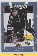 2017-18 Upper Deck Compendium Blue Justin Braun #210 READ 7ql