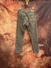 Levi  s 501 Women  s Jeans Sz 27 Washed Black Button Fly Slim Straight Grunge Core