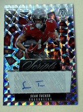 Sean Tucker #SCR-STR Panini Mosaic 2025 - Silver Mosaic Scripts Prizm AUTO