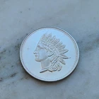 1 oz Indian Liberty Silver Round .999 Fine Bullion 1 Troy Ounce little toning!