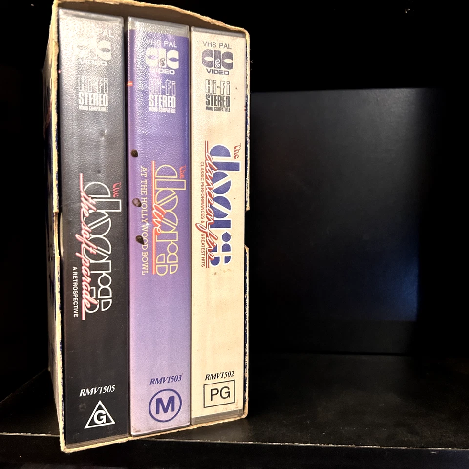 The Doors Collection VHS 1997 Rare Cardboard Box Set 3 Tapes GC No SSS - Image 2 of 4