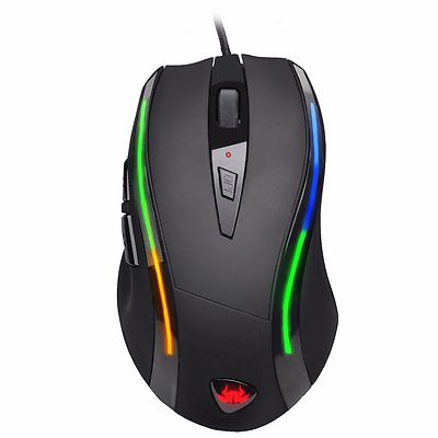 Sumvision Kata LED USB kabelgebundene programmierbare optische Gaming-Maus 3200 DPI 