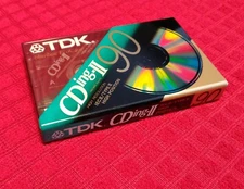 TDK CD Power 90 Minute High Bias Cassette Tape (New/Sealed)