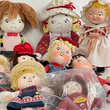 9 Campbell Soup Kids collectibles BIG lot DOLLS Fabric