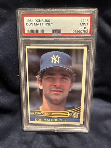 1984 Donruss #248 Don Mattingly ROOKIE RC PSA 9 MINT (OC) Yankees, Free Shipping