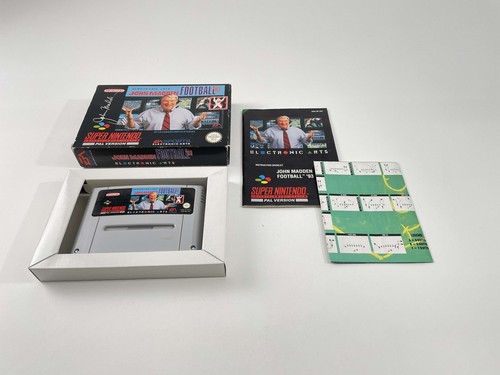 Super Nintendo John Madden Football 93 UKV Excellent état - Foto 1 di 17