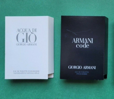 GIORGIO ARMANI Men's Fragrances Spray Sample 1.2 ml - Choose Your Sent - France