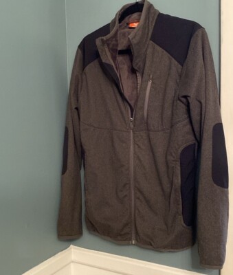 Merrell mens medium gray coat full zip jacket warm