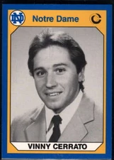 VINNY CERRATO 1990 COLLEGIATE COLLECTION NOTRE DAME #88 ID:31740
