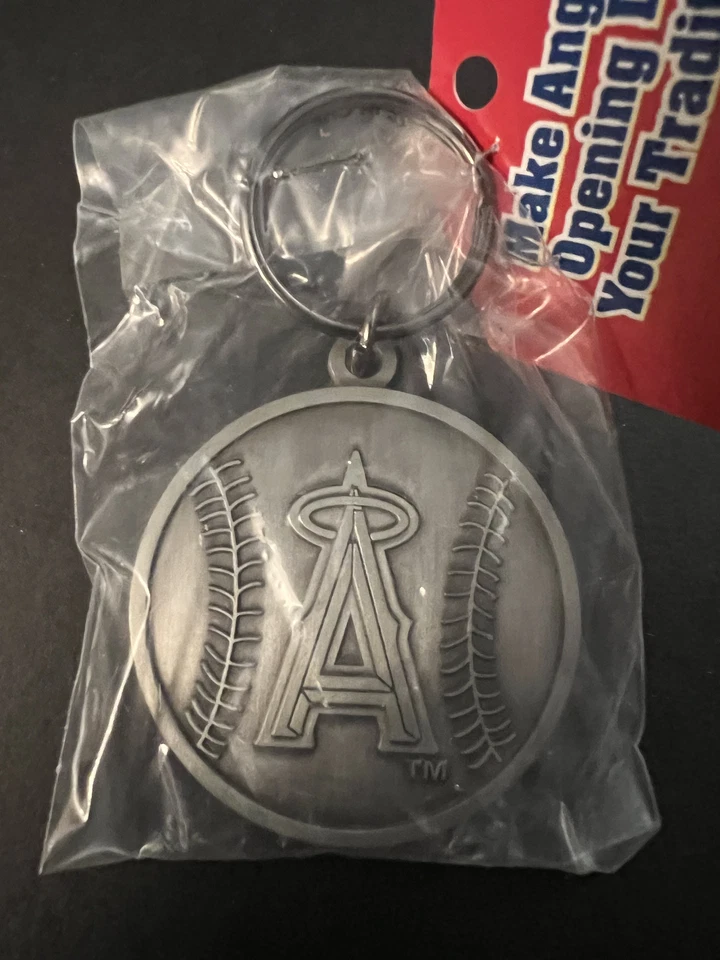 AT&T 2007 Opening Day Angels Baseball Keychain Keyring Metal New In Package - Image 3 of 4