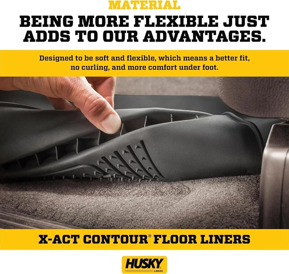 Alfombrillas para Ford F-150 SuperCrew 2015-24, delanteras y 2ª fila, negras 🛠️ Foto 4 de 4