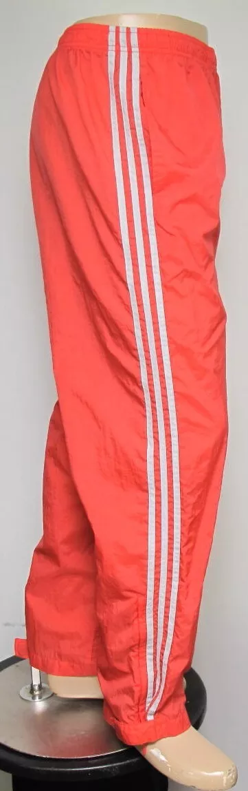 Vintage ADIDAS Men's Peach Nylon Track Pants Large