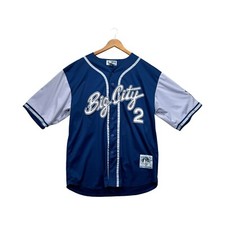 VGT RAW BLUE First Team Apparel Big City #2 Classics 1979 NY Baseball Jersey XL