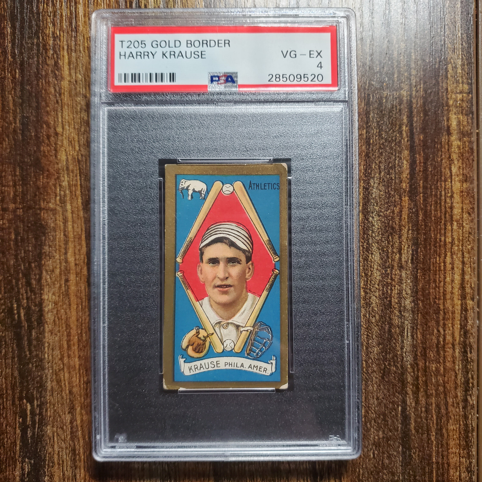 1911 T205 Harry Krause PSA 4 Piedmont