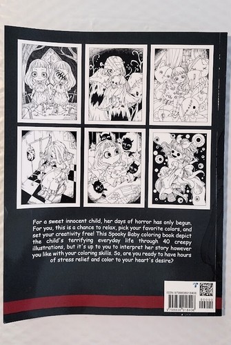 Spooky Baby Horror Coloring Book for Adults - Halloween - Picture 2 of 3