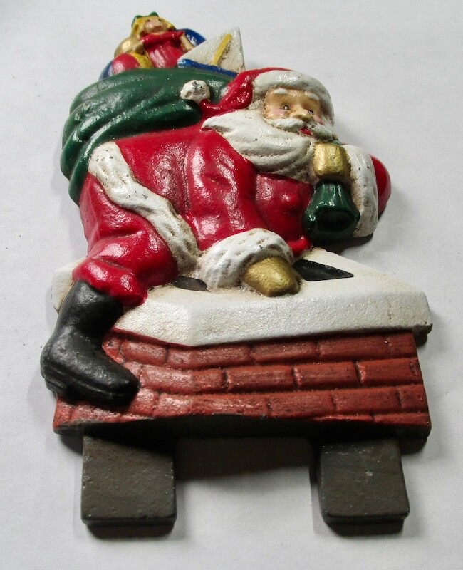 Midwest Of Cannon Falls SANTA CLAUS Cast Iron Door Knocker Topper