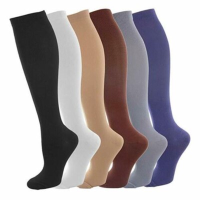 20-30 calcetines de compresión, Medias de compresion Dedos ocultos para varices