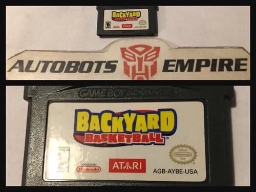 Nintendo Gameboy Advance BACKYARD BASKETBALL Cartridge Game Nes Atari