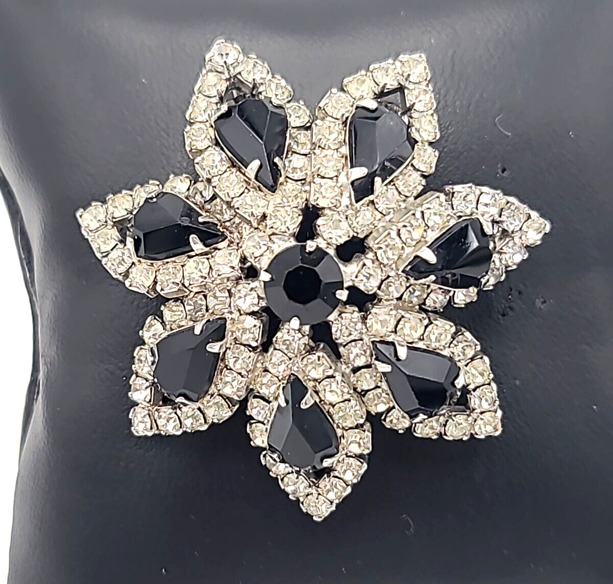 Vintage Signed “Cathe” Rhinestone Brooch Pendant