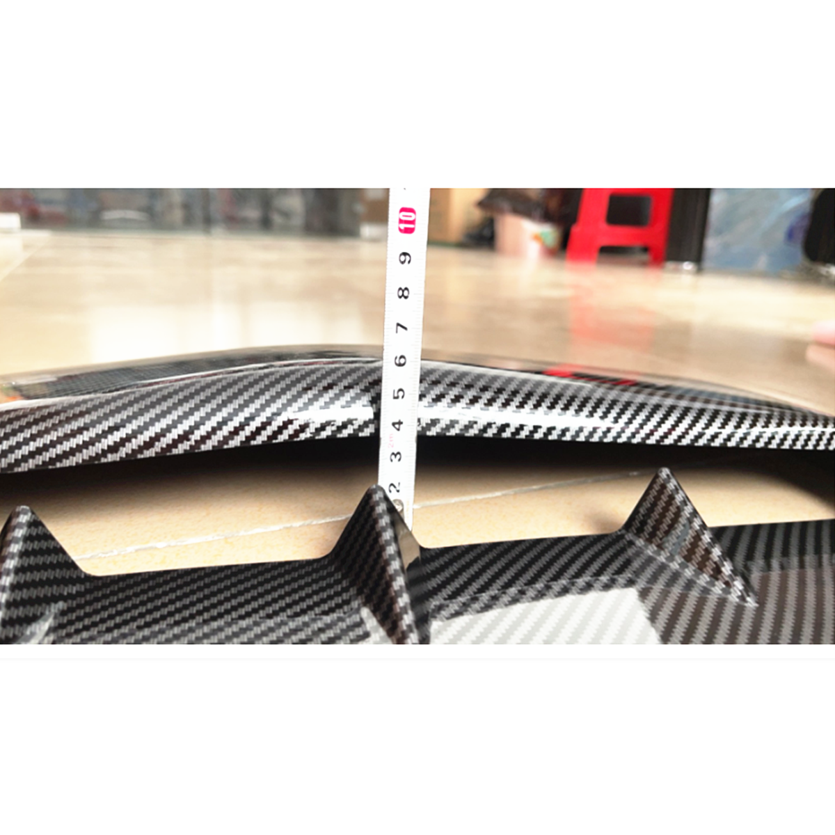 Carbon Fibre Look Air Flow Intake Hoods Scoops Vents Cover Car