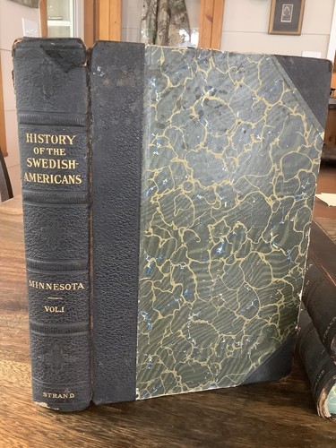 A History of Swedish-Americans of Minnesota 3 Vol Set 1910 LEATHER Spine Corners - Picture 2 of 24