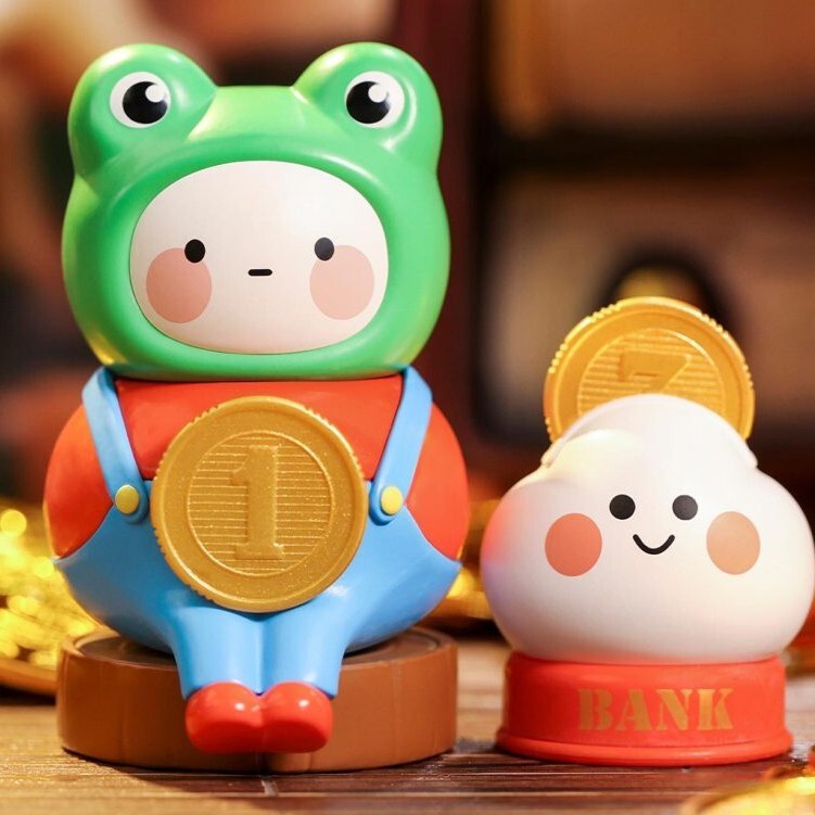 POP MART BOBO & COCO Vintage Zakka - Frog Piggy Bank mini figures