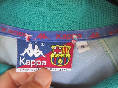 Maillot Extérieur FC Barcelona Vintage Kappa – Années 1995-1997 – Taille S