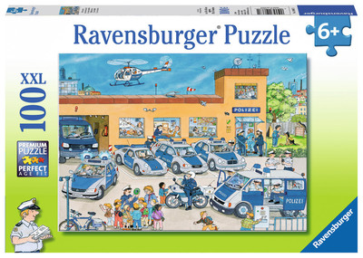 100 Teile Ravensburger Kinder Puzzle XXL Polizeirevier 10867