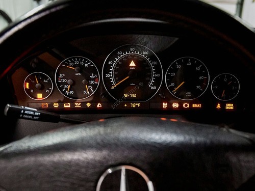 For Mercedes W140 91-99 Aluminium Polished Chrome Dial dash Cluster Rings 5pcs - Picture 19 of 21