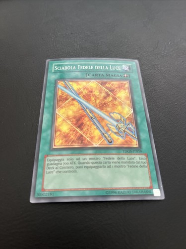 YU GI OH CARTA SCIABOLA FEDELE DELLA LUCE SUPER RARA TDGS-IT059 DECK LOTTO LDD - Foto 2 di 3