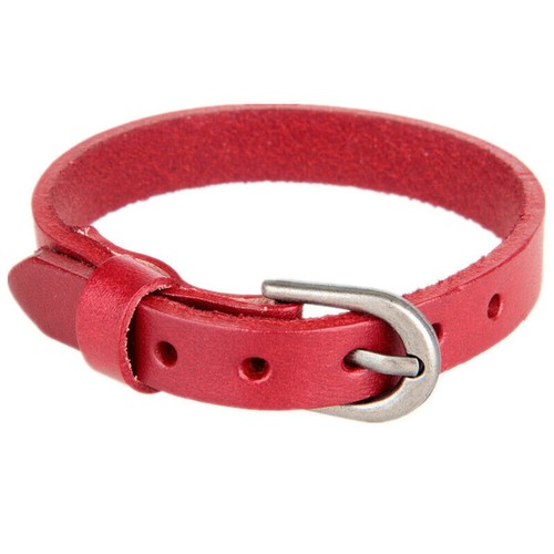 Simple Leather Bracelets Buckle Clasp Wrap Wristband Adjustable for Women Men - Picture 15 of 18