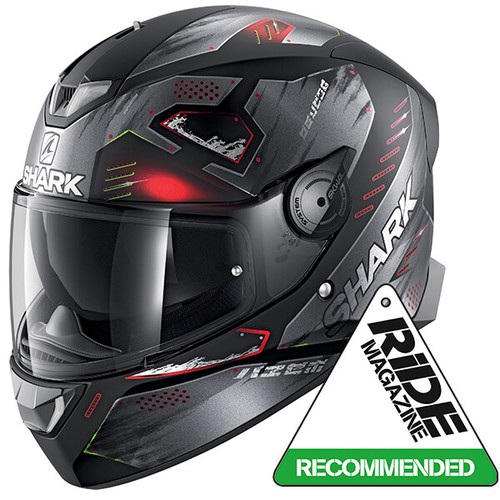 Shark Skwal 2.2 Venger MAT KAR Red (White LED) Full Face Motorcycle Helmet  ZE | eBay