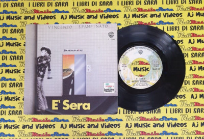 LP 45 7'' VINCENZO SPAMPINATO E' sera La mela 1978 italy WARNER T 17189